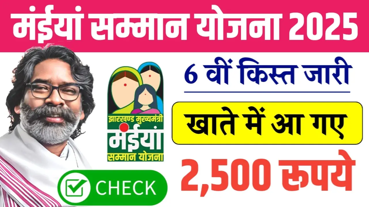 Maiya Samman Yojana 6th Installment Released